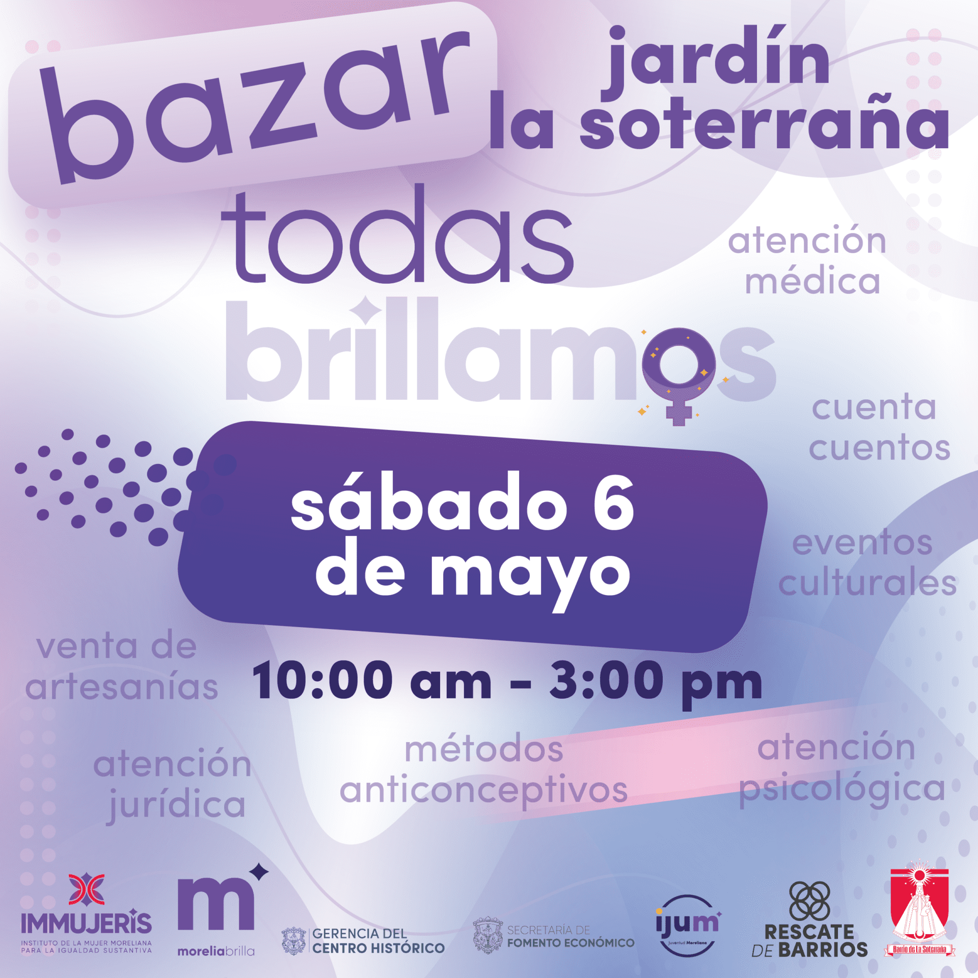 Bazar todas brillamos, jardín la soterraña